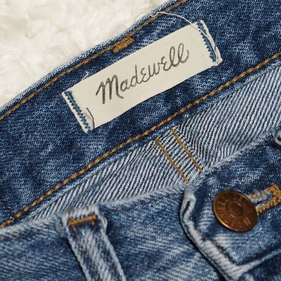 Madewell Blue Stratfield Wash The Momjean Jeans Size 28 - Picture 2 of 8